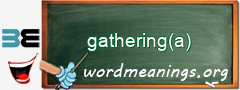 WordMeaning blackboard for gathering(a)